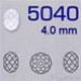 Swarovski® - 5040 Bead - 04 mm ( Briolette 48 faccette )