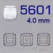 Swarovski® - Bead 5601 - 4 mm - Cubo