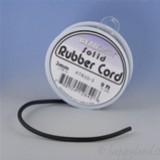 BeadSmith® Cordino in Gomma Caucciu nero 3mm