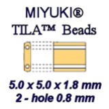 Miyuki® Tila Beads 5 mm