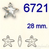 Swarovski® 6721 - 28 mm - Starfish Pendant