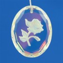 6160 - 33 x 25 mm - Crystal AB - Rosa