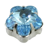 10 mm / Rodio / Aquamarine