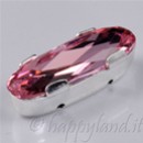 21 x 7 mm - Silver 15mil - H2C - Light Rose