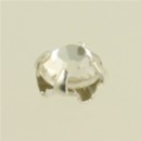 4 mm - Silver - Crystal