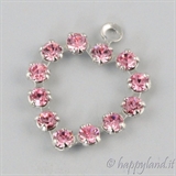 Light Rose - 1 anello - Rodio