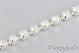 2,6 mm - White Opal - Rodio