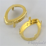 30 x 20 mm Open - 2 fori - Unplated