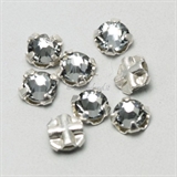 3 mm - Silver - Crystal Silver Night