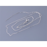 Collana 40 cm - Catena morbida argento