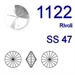 Swarovski® - 1122 - Rivoli SS47 ( 10,7 mm )