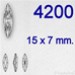 Swarovski® - 4200 - 15 x 7 mm - Navette