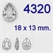 Swarovski® - 4320 - 18 x 13 mm