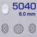 Swarovski® - 5040 Bead - 06 mm ( Briolette 48 faccette )
