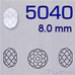Swarovski® - 5040 Bead - 08 mm ( Briolette 48 faccette )