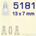 Swarovski® - 5181 Bead - 13 x 7 mm - Keystone - 2 fori