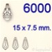 Swarovski® - 6000 - 15.0 x 7.5 mm
