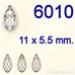 Swarovski® - 6010 - 11 x 5.5 mm