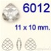 Swarovski® - 6012 - 11,0 x 10, 0 mm - Flat briolett