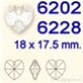 Swarovski® - 6202 - 6228 Cuore 18 mm