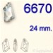 Swarovski® - 6670 - 24 mm - De-Art Pendant