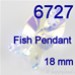 Swarovski® - 6727 - 18 mm - Fish Pendant