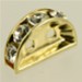Swarovski® - 77313 Half moon spacer - Crystal Swarovski® - 77313 Half moon spacer - Crystal