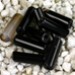 FM - Agata nera tubetti 12mm FM - Agata nera tubetti 12mm