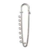 BeadSmith® Spilla di sicurezza  60 mm , nickel plated