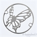 AG 925 - Cerchio 20 mm - Farfalla AG 925 - Cerchio 20 mm - Farfalla