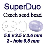 CzechBead SuperDuo 2.5 x 5 mm