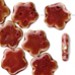 FM - Fiore porcellana rosso 24mm FM - Fiore porcellana rosso 24mm
