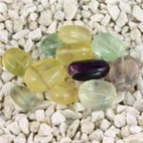 FM Fluorite golden ovale 10/14mm