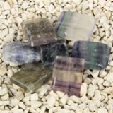 FM Fluorite rainbow 18x13mm