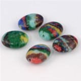 FM Pietra arcobaleno ovale 9mm