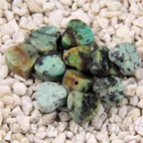 FM Turchese africano cuore piatto 8mm