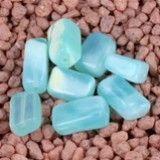 Imp Opale azzurro rettangolo 9/12mm