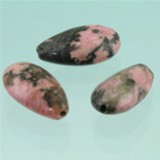 Imp Rodonite goccia 16mm foro passante