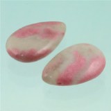 Imp Rodonite goccia foro alto 20mm