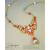 Le Gioie di Happyland Brick stitch necklace