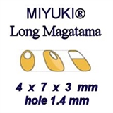 Miyuki® Long Magatama Beads