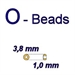 CzechBead - O-Beads 3,8 x 1 mm