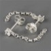 AG 925 - Perno Zircone 3 mm + Catena 25 mm AG 925 - Perno Zircone 3 mm + Catena 25 mm