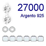 Swarovski® 27000 Catena Strass Argento925