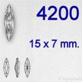 Swarovski® 4200 - 15 x 7 mm - Navette