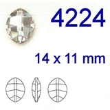 Swarovski® 4224 14 x 11 mm - Pure Leaf