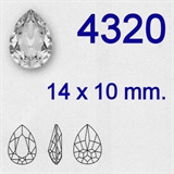 Swarovski® 4320 - 14 x 10 mm