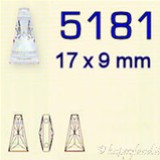 Swarovski® 5181 Bead - 17 x 9 mm - Keystone - 2 fori
