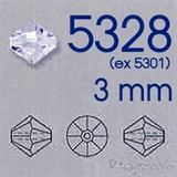 Swarovski® 5328 Bead - 3 mm ( Bicono 16 faccette Ex 5301 )