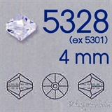 Swarovski® 5328 Bead - 4 mm ( Bicono 16 faccette Ex 5301 )